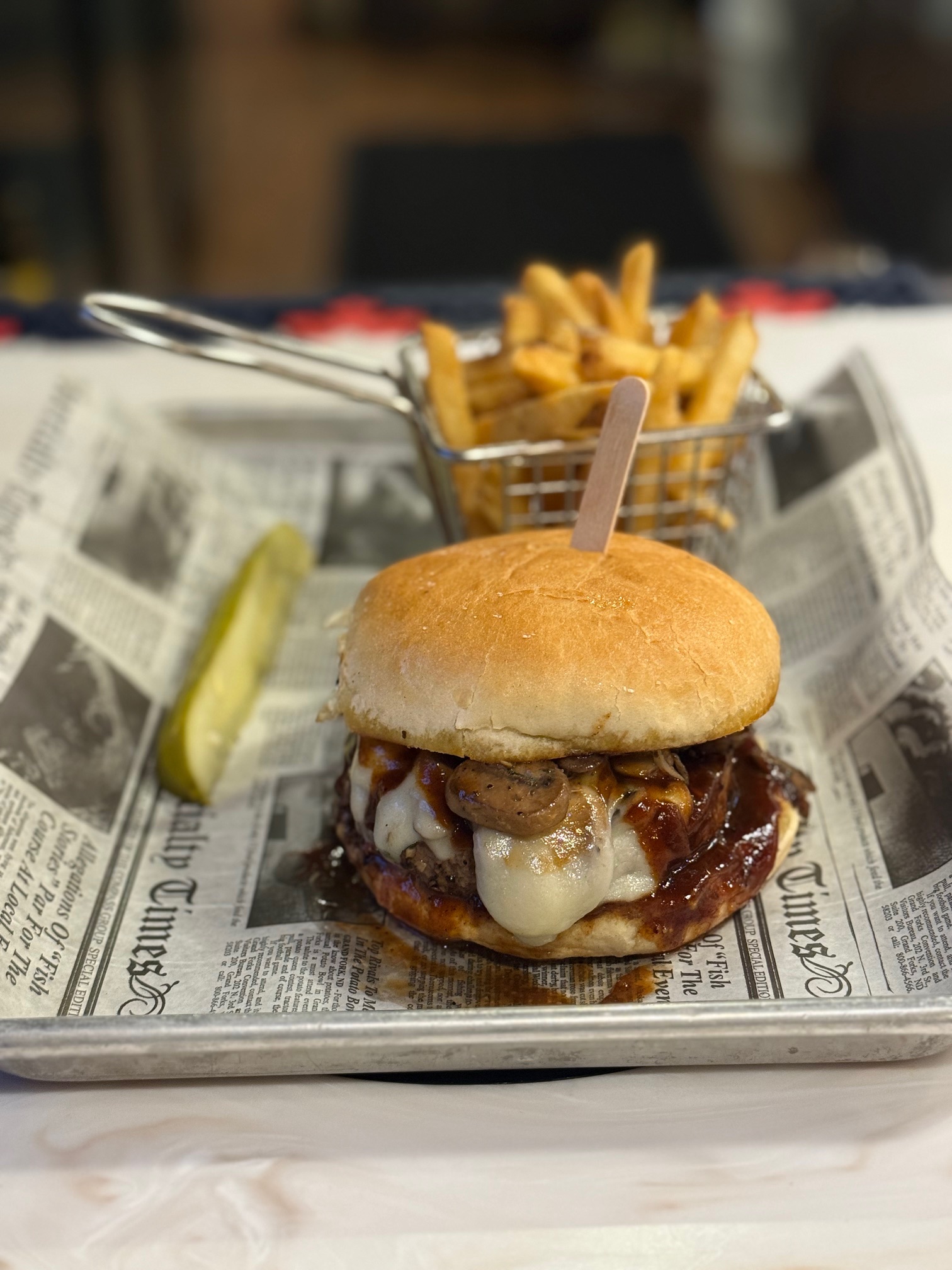 BBQ Swiss Burger